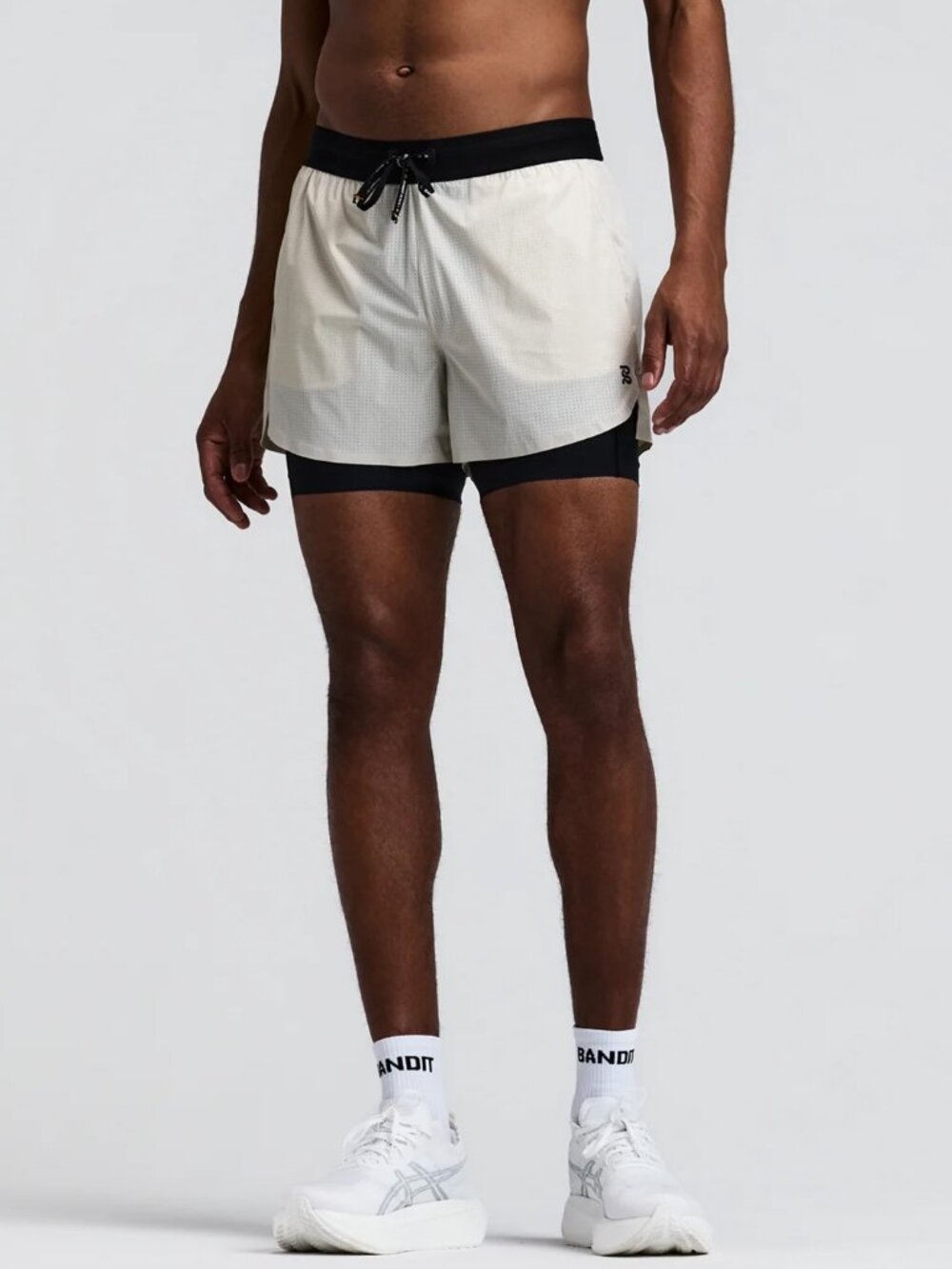 NWOT Bandit Men's Vento™ 2-in-1 Run Short - Champagne - XL